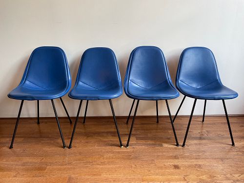Set 4 Original Eames Herman Miller DKX chairs