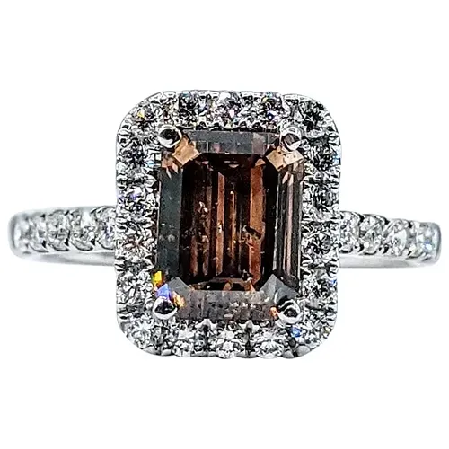 Sophisticated Fancy Color Diamond Engagement Ring