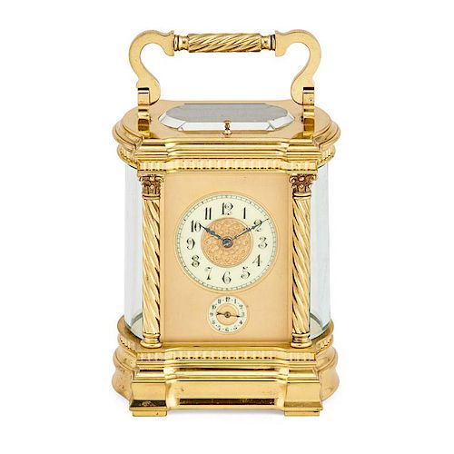 FRENCH GRANDE SONNERIE CARRIAGE CLOCK