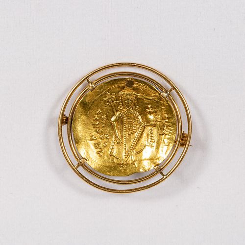 BYZANTINE GOLD COIN, ALEXIS I COMNEUS 1081-1118