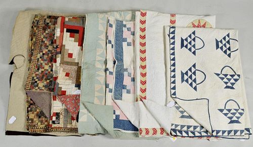 Six American Quilts, One Linsey Woolsey Bed Cover