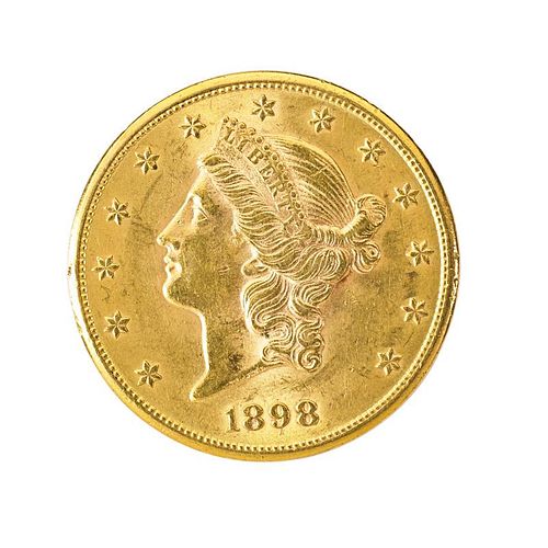 U.S. 1898-S $20.00 GOLD COIN