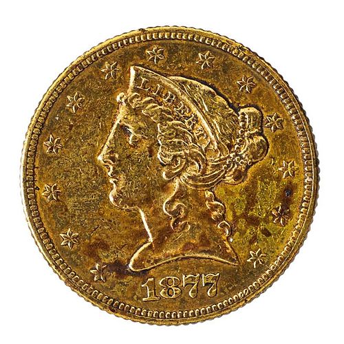 U.S. 1877 $5.00 GOLD COIN