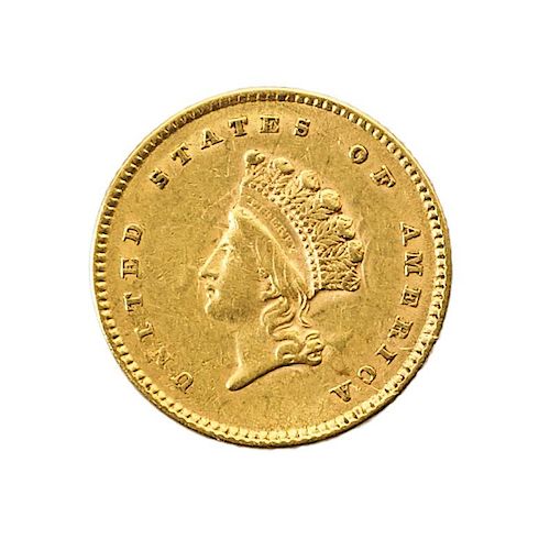 U.S. 1854 TYPE 2 $1.00 GOLD COIN