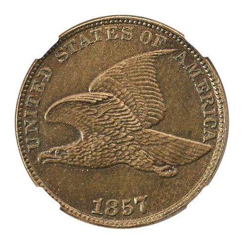 1857 FLYING EAGLE 1C. COIN