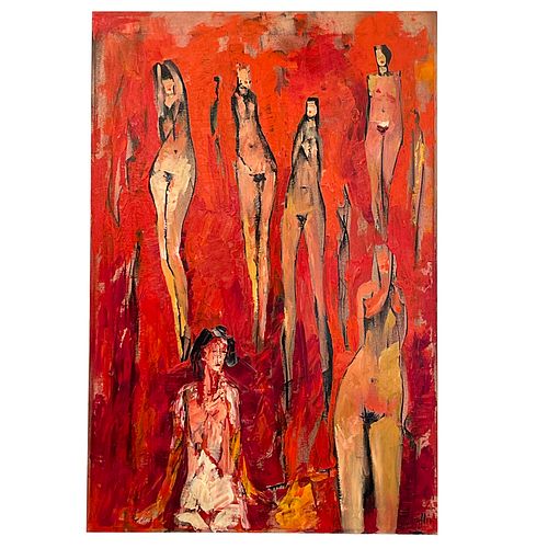 Rudi Pillen (1931-2014 Belgian) oil on canvas