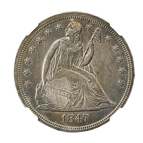 1847 SEATED LIBERTY $1.00