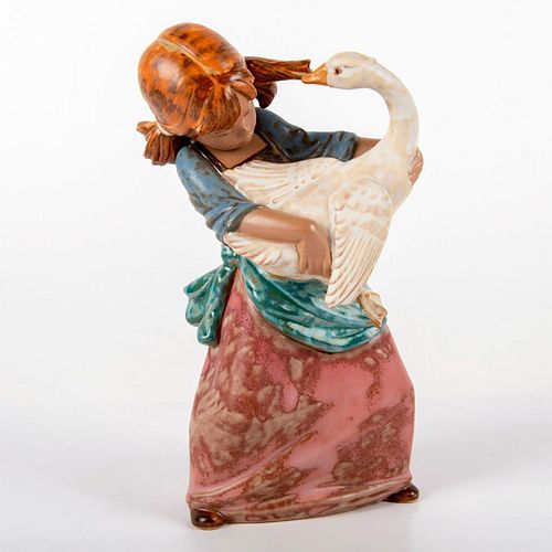 Duck Pulling Pigtail 1012095 - Lladro Porcelain Figurine