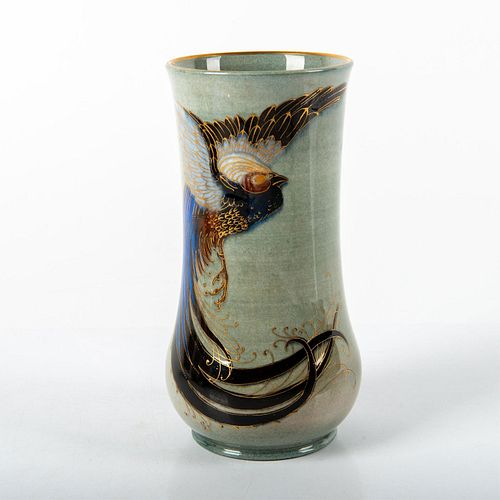 Royal Doulton Titanian Ware Vase, Bird of Paradise