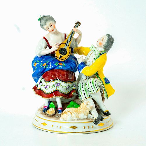 Vintage Porcelain Figurine, Musical Couple