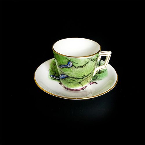 Foley China Cup and Saucer, Sherbrooke Quebec