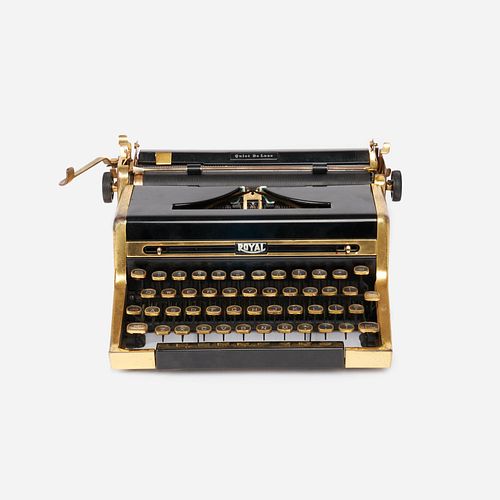 Royal "Quiet De Luxe" Gold-Plated Typewriter