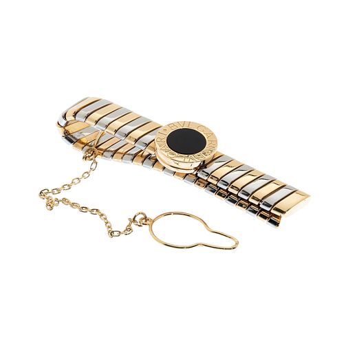 BVLGARI.
Tie clip in 18kt white gold and 18kt yellow gold.