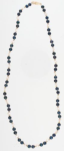 Black and White Pearls with 14 Karat Beads 