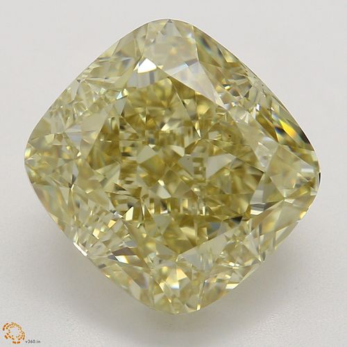 5.04 ct, Natural Fancy Brownish Yellow Even Color, VS2, Cushion cut Diamond (GIA Graded), Appraised Value: $96,700 