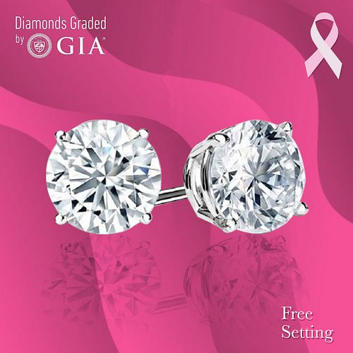 10.05 carat diamond pair Round cut Diamond GIA Graded 1) 5.02 ct, Color F, VVS2 2) 5.03 ct, Color F, VVS2 . Appraised Value: $1,457,300 