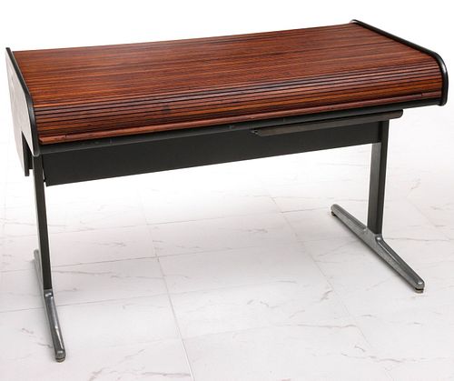 A GEORGE NELSON ROLL TOP DESK FOR HERMAN MILLER