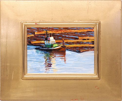 HOLLIS WILLIFORD (1940-2007) OIL ON ARTIST'S BOARD