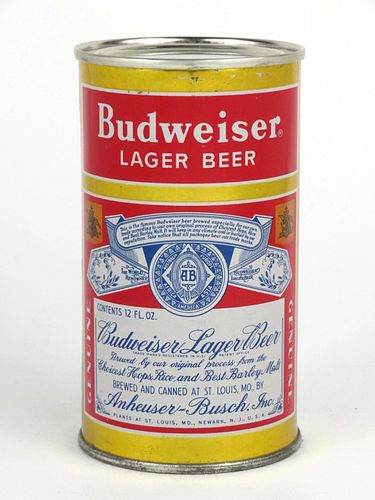 1952 Budweiser Lager Beer 12oz Flat Top Can 44-08