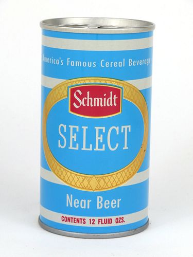 1969 Schmidt Select Near Beer 12oz Tab Top Can T122-07.3