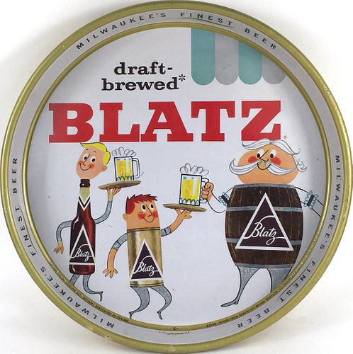 1959 Blatz Beer 13 inch Serving Tray
