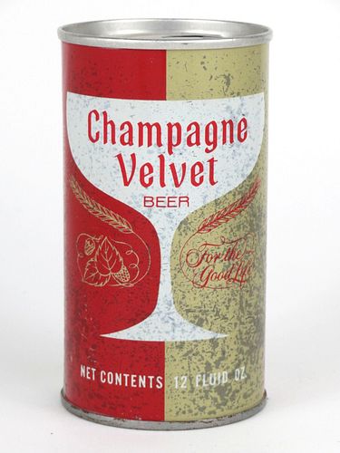 1967 Champagne Velvet Beer 12oz Tab Top Can T54-32