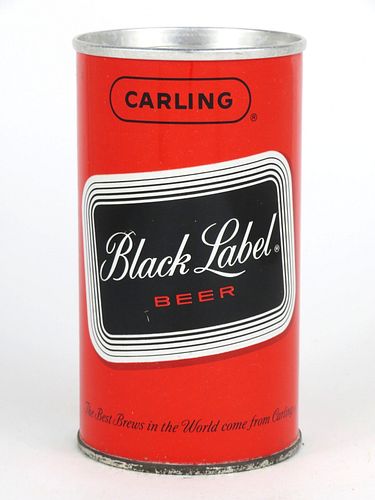 1965 Black Label Beer 12oz Tab Top Can T42-19