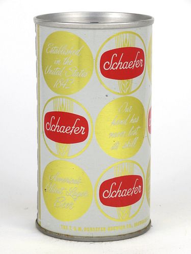 1967 Schaefer Beer 12oz Tab Top Can T117-40.2
