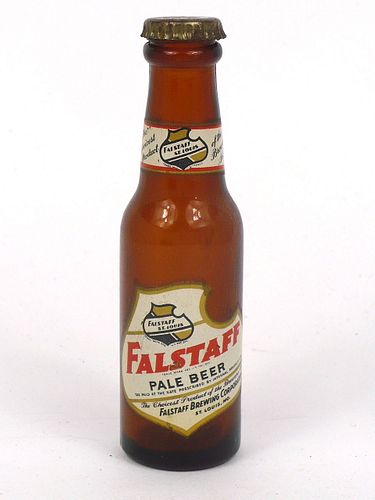 1938 Falstaff Pale Beer  Mini Bottle
