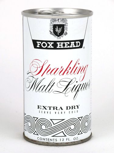 1968 Fox Head Sparkling Malt Liquor 12oz Tab Top Can T66-11