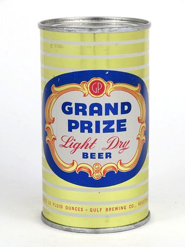 1957 Grand Prize Light Dry Beer 12oz Flat Top Can 74-15