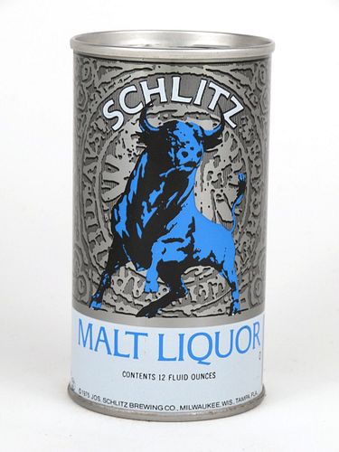 1975 Schlitz Malt Liquor (Milwaukee) 12oz Tab Top Can T120-18