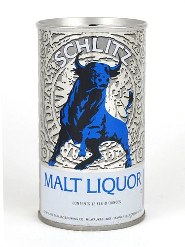 1975 Schlitz Malt Liquor (Honolulu, Hawaii) 12oz Tab Top Can No Ref.