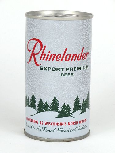 1970 Rhinelander Export Premium Beer 12oz Tab Top Can T115-32