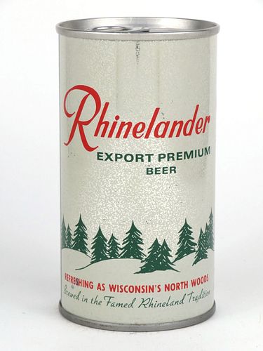 1970 Rhinelander Export Premium Beer 12oz Tab Top Can T115-31