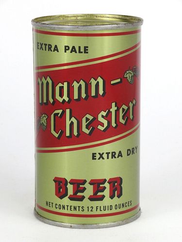 1967 Mann-Chester Beer 12oz Flat Top Can 94-30v