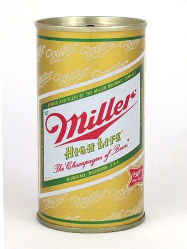 1969 Miller High Life Beer 12oz Tab Top Can T94-17.2