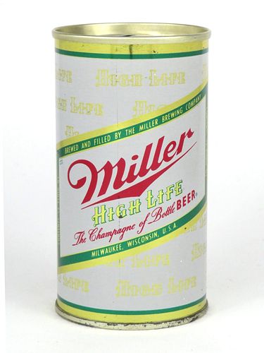 1966 Miller High Life Beer 12oz Tab Top Can T94-14