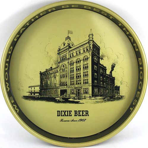 1970 Dixie Beer Factory Scene 13 inch Serving Tray