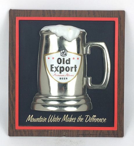 1956 Old Export Beer  Mixed Media Sign