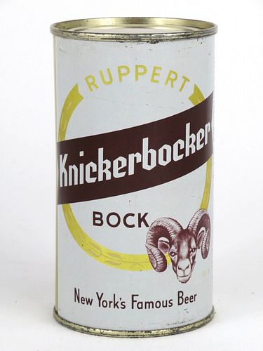 1958 Ruppert Knickerbocker Bock Beer 12oz Flat Top Can 126-32