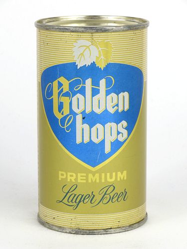 1958 Golden Hops Premium Lager Beer 12oz Flat Top Can 73-21