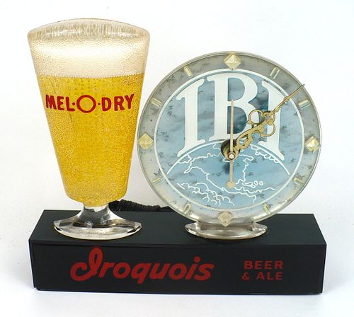 1960 Iroquois Mel-O-Dry Beer & Ale Clock