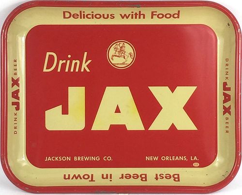 1948 Jax Beer 10½ x 13½ inch Serving Tray