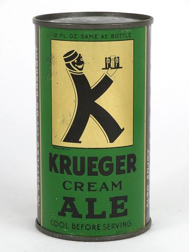 1948 Krueger Cream Ale 12oz Flat Top Can OI468