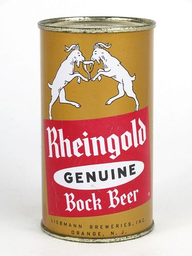 1953 Rheingold Genuine Bock Beer 12oz Flat Top Can 123-17