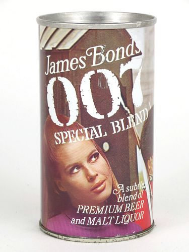 1967 James Bond's 007 Special Blend Malt Liquor 12oz Tab Top Can T82-27