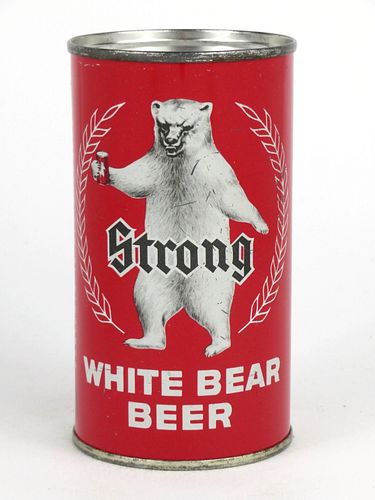 1963 White Bear Beer 12oz Flat Top Can 145-13