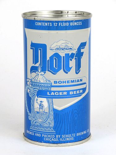 1959 Dorf Bohemian Lager Beer 12oz Flat Top Can 54-25