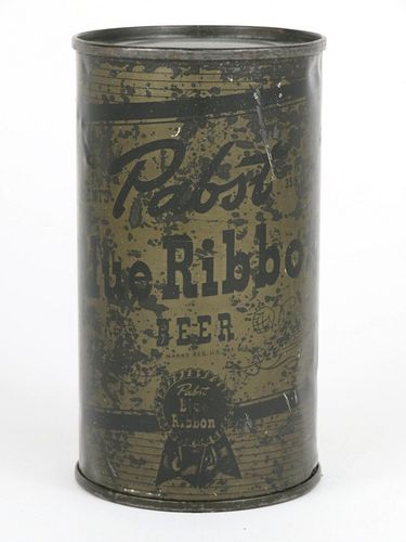1944 Pabst Blue Ribbon Beer 12oz Flat Top Can 111-22